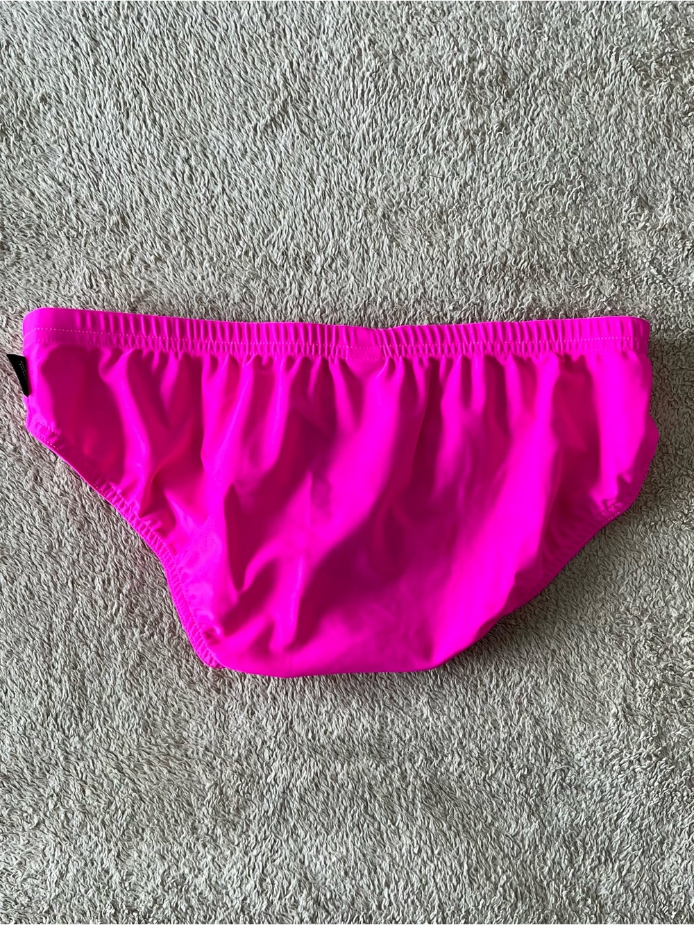 Men’s N2N Hot Pink Swim Brief with Pouch, Medium, New - Picture 4 of 6